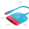 Type-C 3.1 — HDMI адаптер перехідник HAGIBIS USB Hub для Nintendo Switch / OLED Red-Blue