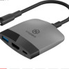 Type-C 3.1 — HDMI адаптер перехідник HAGIBIS USB Hub для Nintendo Switch / OLED / Black-Grey