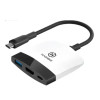 Type-C 3.1 — HDMI адаптер перехідник HAGIBIS USB Hub для Steam Deck, Steam Deck Oled, White-Black