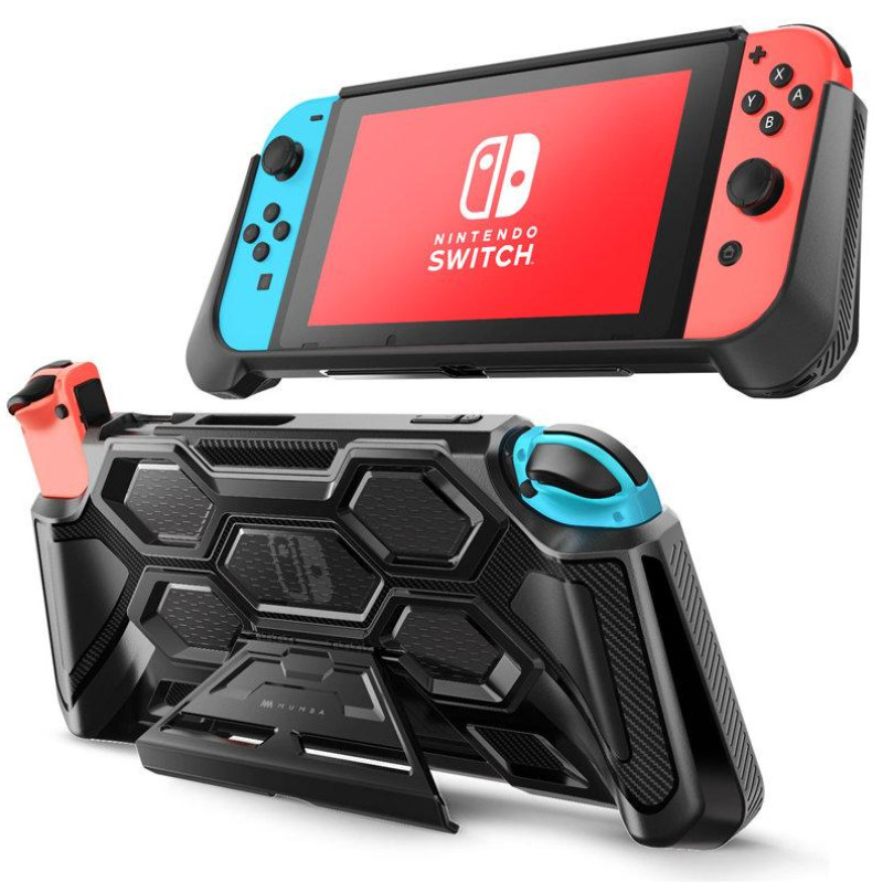 Захисний чохол бампер з підставкою Mumba Blade для Nintendo Switch / Black