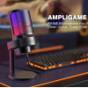 Мікрофон Fifine AmpliGame A8 USB з RGB підсвіткою, Чорний