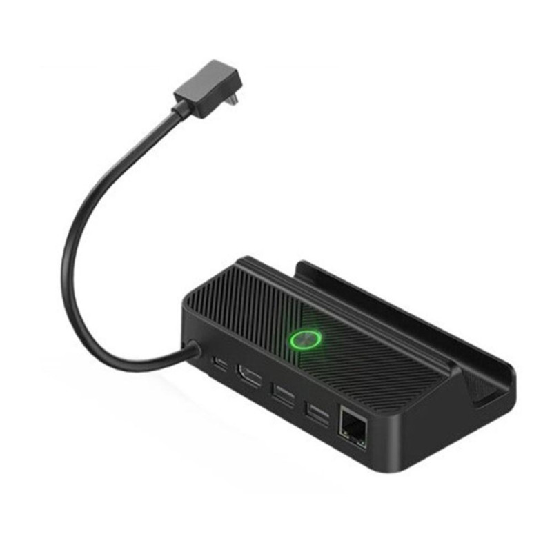 Док-станція з підсвіткою AOLION 5 в 1 для Lenovo Legion Go, LAN / 4K 60Hz HDMI / USB-C / TV / 100Вт