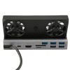 Зарядна станція YCE 10 в 1 HDMI LAN 100 W 4K/60 Гц USB для Steam Deck і Oled з охолодженням з підсвіткою RGB