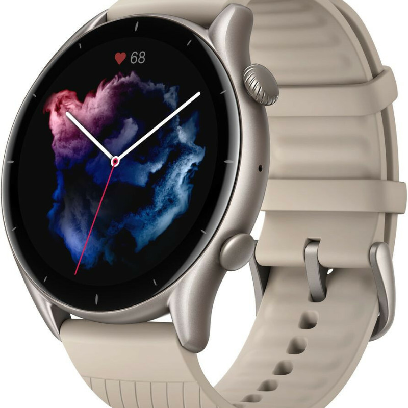 Розумний смарт-годинник Amazfit GTR 3 великий AMOLED дисплей Bluetooth 5.0 водонепроникний 5 ATM Moonlight Grey