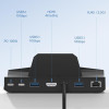 Зарядна станція Hagibis YC-ASC02 6в1 з вт з RGB підсвіткой Lenovo Legion Go Чорний