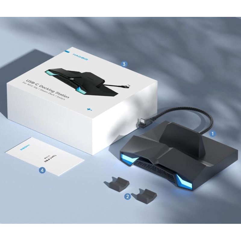 Док-станція Hagibis YC-ASC02 6в1 HDMI 4K/60Hz з RGB 100 вт для Steam Deck Чорний Док-станція Hagibis YC-ASC02 6в1 HDMI 4K/60Hz з RGB 100 вт для Steam Deck Чорний
