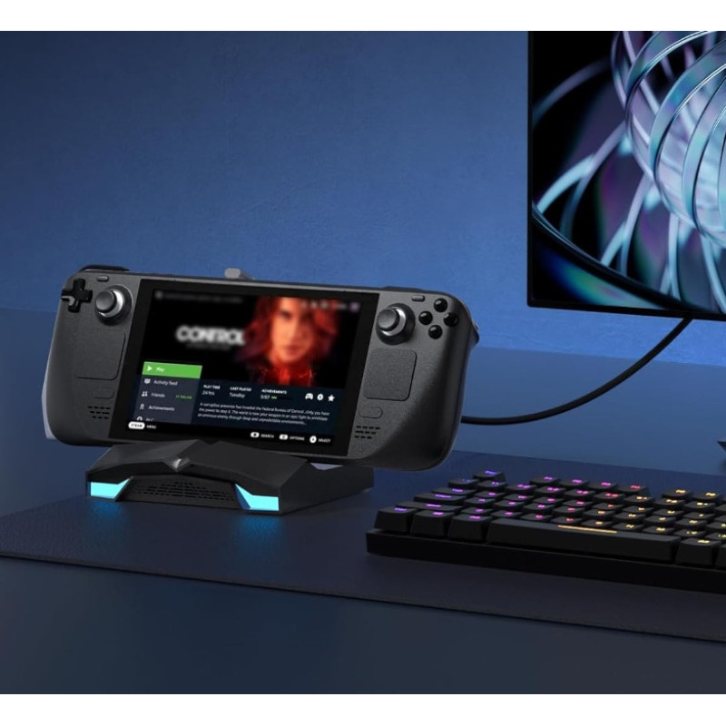 Док-станція Hagibis YC-ASC02 6в1 HDMI 4K/60Hz з RGB 100 вт для Steam Deck Чорний Док-станція Hagibis YC-ASC02 6в1 HDMI 4K/60Hz з RGB 100 вт для Steam Deck Чорний