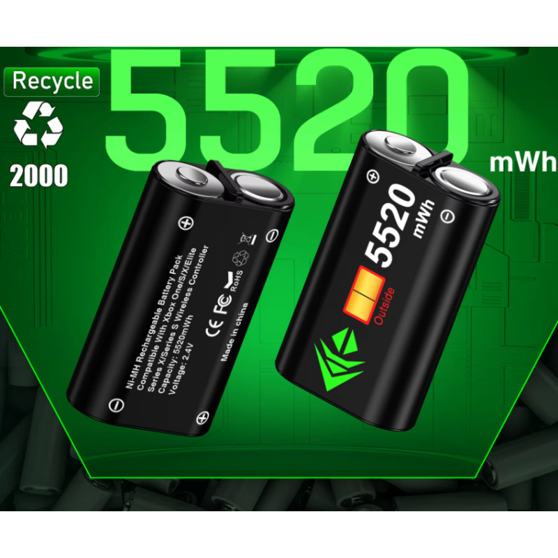 Док-станція BEBONCOOL Predator для геймпадів Xbox Series X/S/One/Elite з батареями по 5520 mAh Док-станція BEBONCOOL Predator для геймпадів Xbox Series X/S/One/Elite з батареями по 5520 mAh