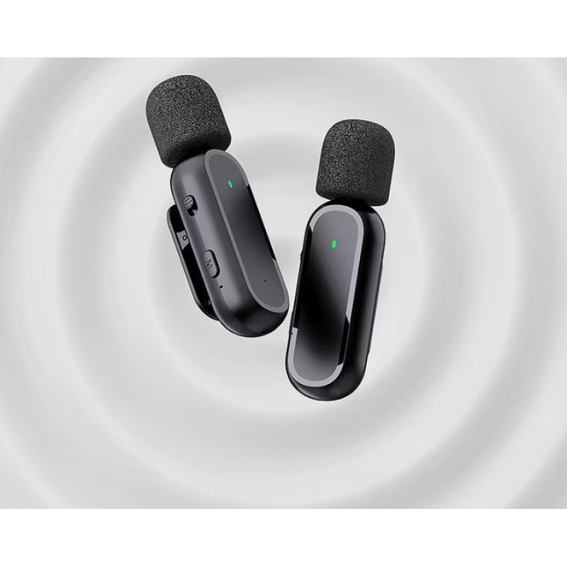 Петличний подвійний мікрофон Xiaomi Mijia Type-C, бездротовий мікрофон для Android IPhone Black Петличний подвійний мікрофон Xiaomi Mijia Type-C, бездротовий мікрофон для Android IPhone Black