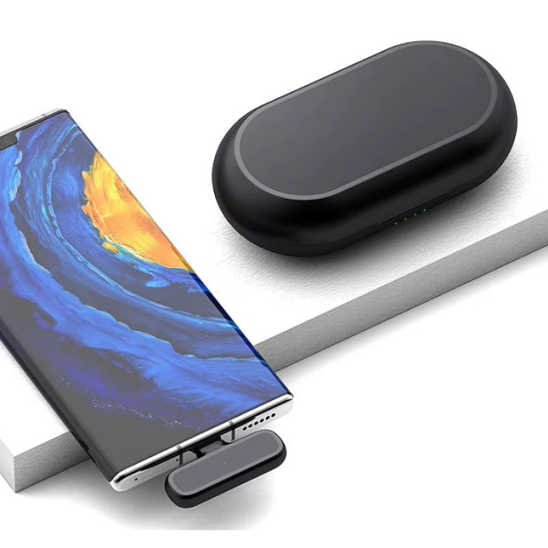 Петличний подвійний мікрофон Xiaomi Mijia Type-C, бездротовий мікрофон для Android IPhone Black Петличний подвійний мікрофон Xiaomi Mijia Type-C, бездротовий мікрофон для Android IPhone Black