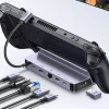 Док-станція 6 в 1 UGREEN CM666 для Steam Deck Asus Rog Ally X Lenovo Legion Go 4K/PD 100 Вт USB HDMI LAN