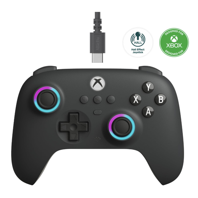 Геймпад 8BitDo Ultimate C Wired Controller Dark Gray для Xbox Series X/S Xbox One X/S +1 місяць геймпас + чохол