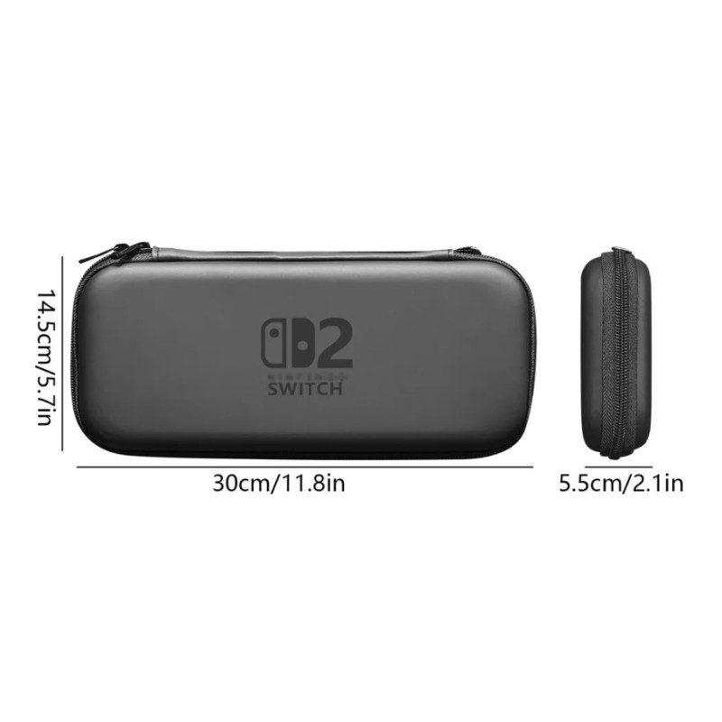 Захисний чохол для Nintendo Switch 2, водонепроникна сумка для консолі Nintendo 2 Чорний Захисний чохол для Nintendo Switch 2, водонепроникна сумка для консолі Nintendo 2 Чорний
