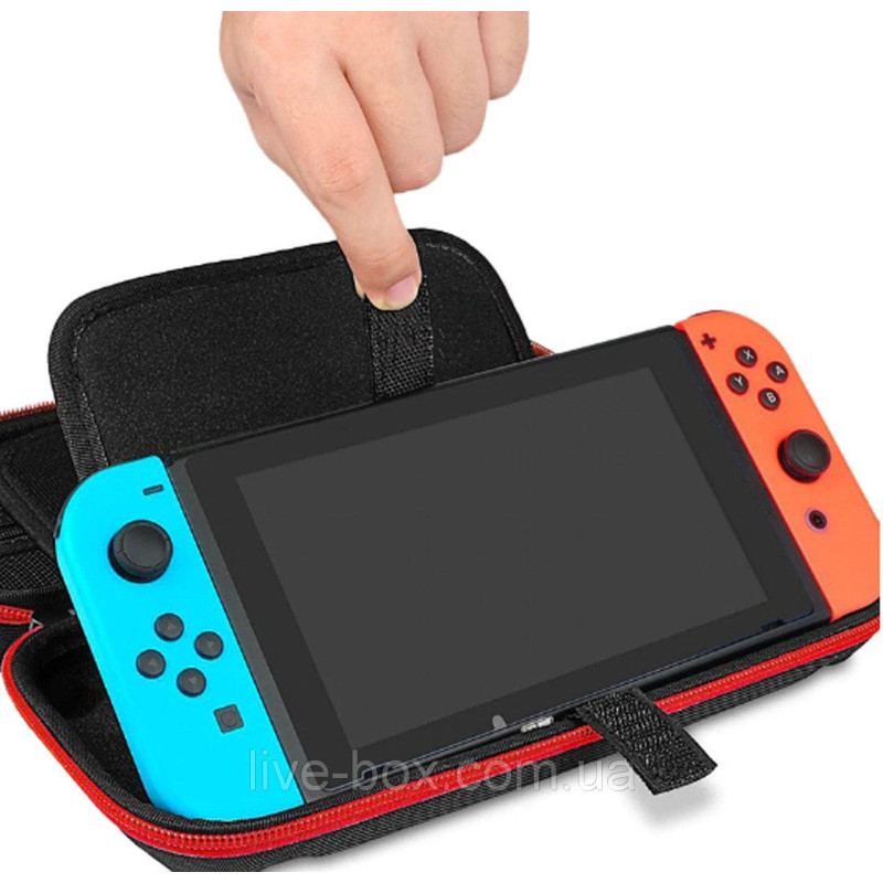 Тканинний чохол-кейс із ручкою для Nintendo Switch/OLED/Синій Тканинний чохол-кейс із ручкою для Nintendo Switch/OLED/Синій