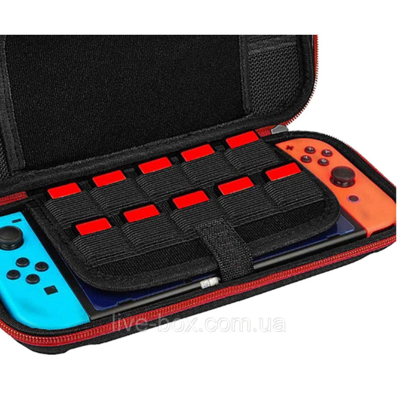 Тканинний чохол-кейс із ручкою для Nintendo Switch/OLED/Синій Тканинний чохол-кейс із ручкою для Nintendo Switch/OLED/Синій