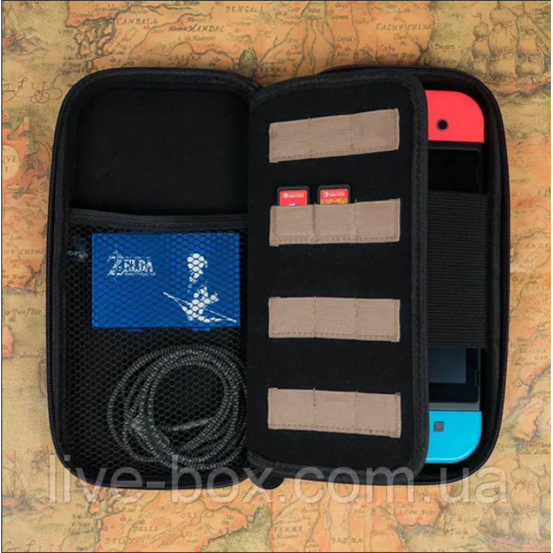 Чохол сумка оригінал Deluxe Zelda кейс для Nintendo Switch / OLED / Скла Червоний Чохол сумка оригінал Deluxe Zelda кейс для Nintendo Switch / OLED / Скла Червоний