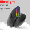 Бездротова вертикальна миша з підсвічуванням Delux M618C RGB Black Бездротова вертикальна миша з підсвічуванням Delux M618C RGB Black