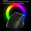 Бездротова вертикальна миша з підсвічуванням Delux M618C RGB Black Бездротова вертикальна миша з підсвічуванням Delux M618C RGB Black
