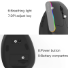 Бездротова вертикальна миша з підсвічуванням Delux M618C RGB Black Бездротова вертикальна миша з підсвічуванням Delux M618C RGB Black