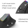 Бездротова вертикальна миша з підсвічуванням Delux M618C RGB Black Бездротова вертикальна миша з підсвічуванням Delux M618C RGB Black
