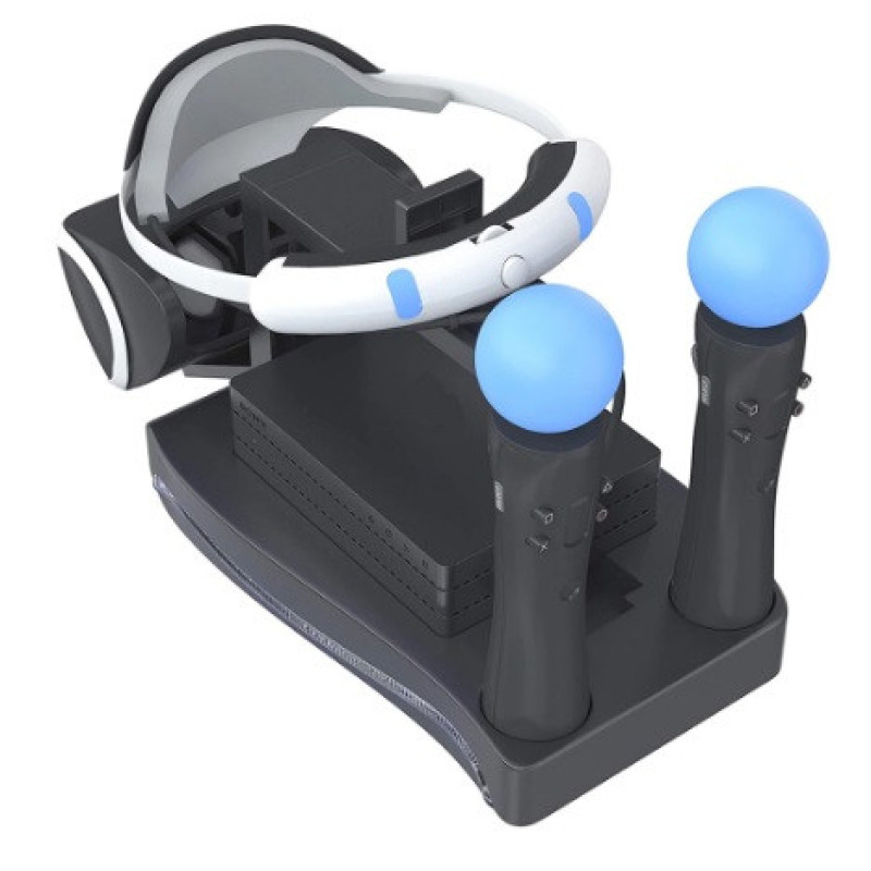 Зарядна док-станція підставка KJH для PS Move і PS VR з підсвіткою Зарядна док-станція підставка KJH для PS Move і PS VR з підсвіткою