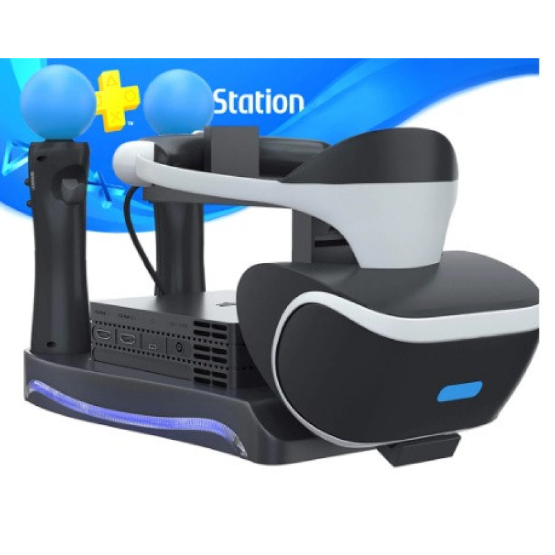 Зарядна док-станція підставка KJH для PS Move і PS VR з підсвіткою Зарядна док-станція підставка KJH для PS Move і PS VR з підсвіткою
