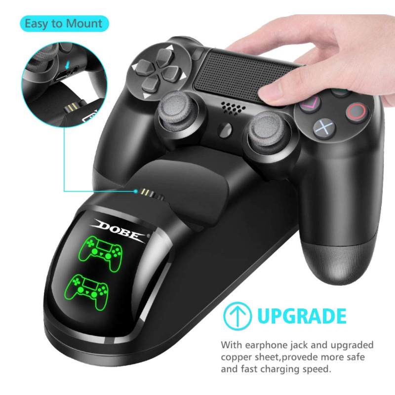 Зарядний пристрій док-станція DOBE для DualShock 4 / PS4 / PS4 Slim / PS4 Pro Зарядний пристрій док-станція DOBE для DualShock 4 / PS4 / PS4 Slim / PS4 Pro