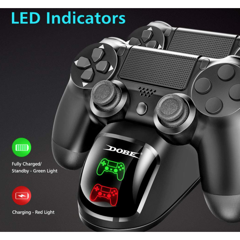 Зарядний пристрій док-станція DOBE для DualShock 4 / PS4 / PS4 Slim / PS4 Pro Зарядний пристрій док-станція DOBE для DualShock 4 / PS4 / PS4 Slim / PS4 Pro