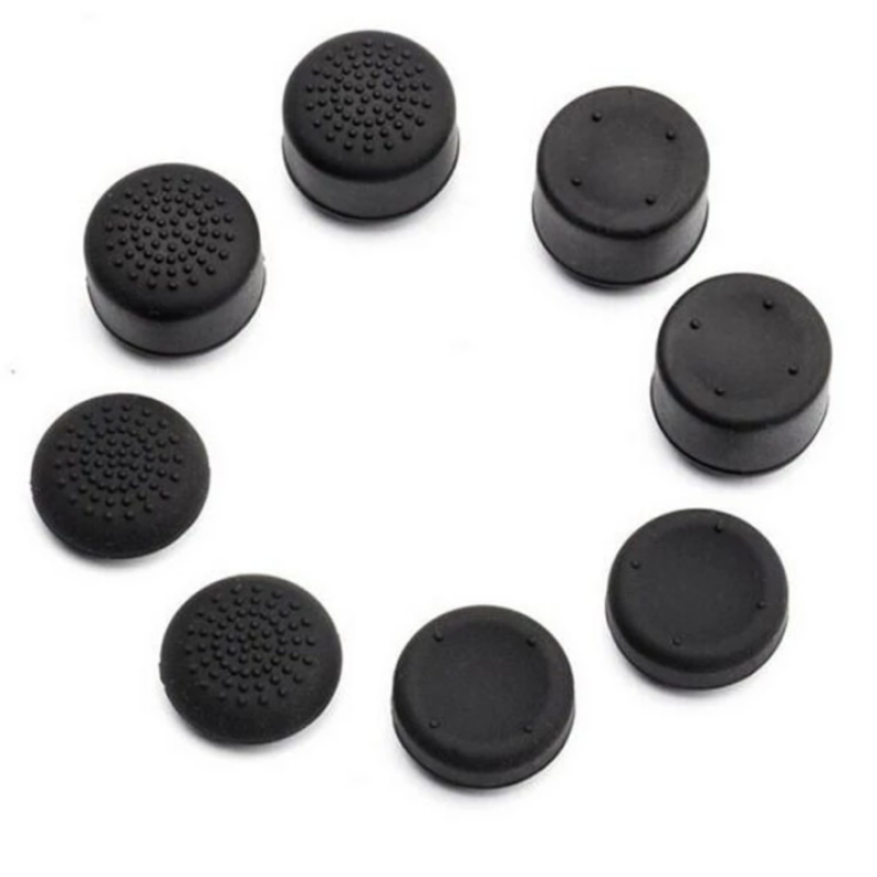 Комплект накладок 8 шт. на стики для DualShock 4/PS4 Чорний Комплект накладок 8 шт. на стики для DualShock 4/PS4 Чорний