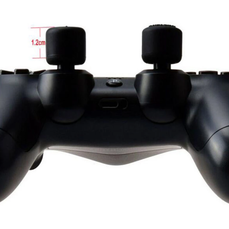 Комплект накладок 8 шт. на стики для DualShock 4/PS4 Чорний Комплект накладок 8 шт. на стики для DualShock 4/PS4 Чорний