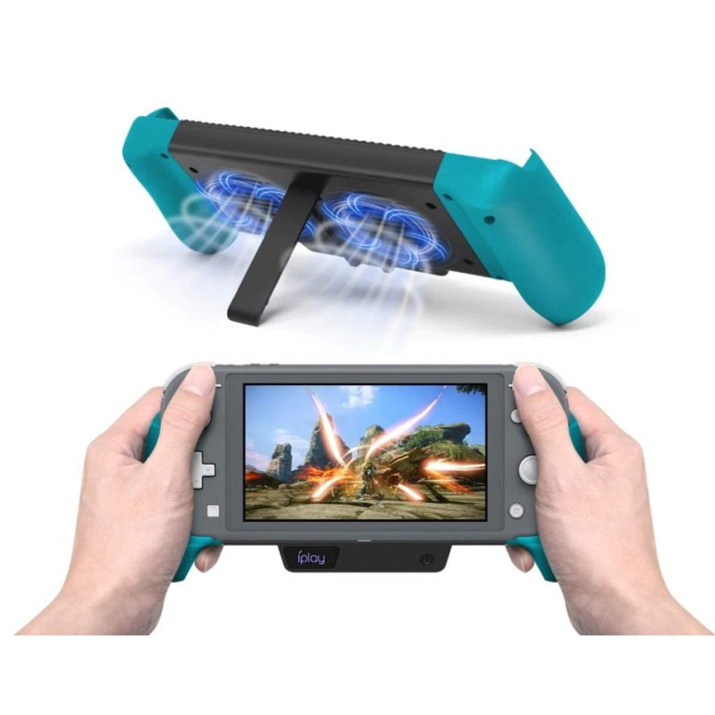 Чохол акумулятор на 6000 mAh з вентиляторами iPlay для Nintendo Switch, Oled, Lite Black Чохол акумулятор на 6000 mAh з вентиляторами iPlay для Nintendo Switch, Oled, Lite Black