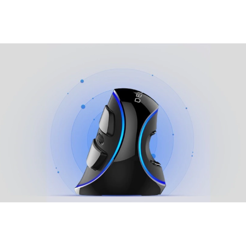 Провідна вертикальна миша з підсвічуванням Delux M618 Plus Blue Провідна вертикальна миша з підсвічуванням Delux M618 Plus Blue