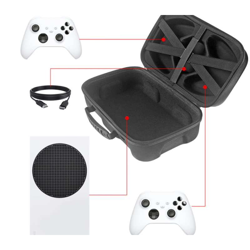 Travel кейс чохол для Xbox Series S, дорожня сумка для перевезення приставки та геймпадів Travel кейс чохол для Xbox Series S, дорожня сумка для перевезення приставки та геймпадів