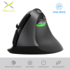 Бездротова безшумна вертикальна миша Delux M618 Mini DB / Бездротова безшумна вертикальна миша Delux M618 Mini DB /