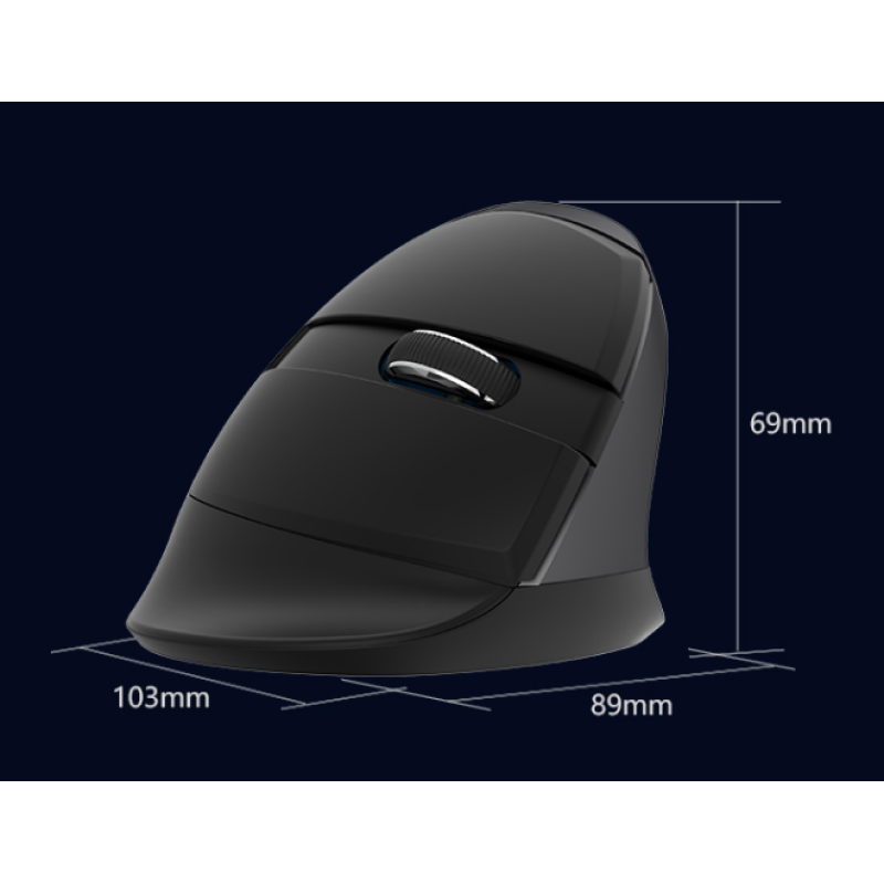 Бездротова безшумна вертикальна миша Delux M618 Mini DB / Бездротова безшумна вертикальна миша Delux M618 Mini DB /