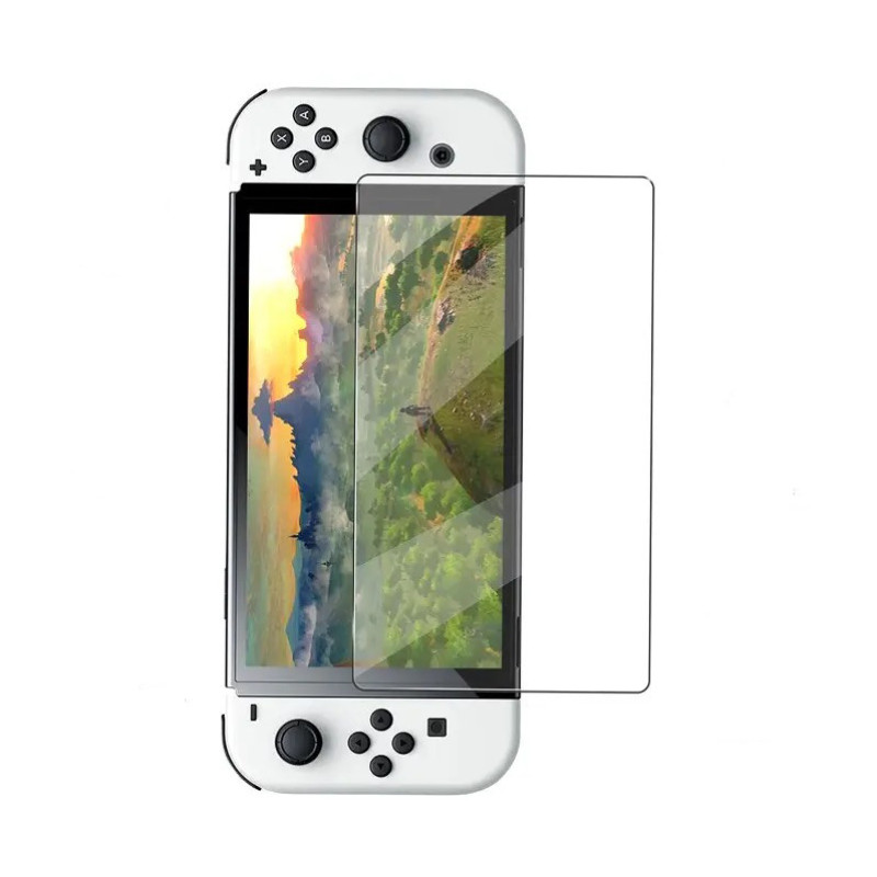 Загартоване захисне скло HAIFVA для Nintendo Switch OLED / Є чохли