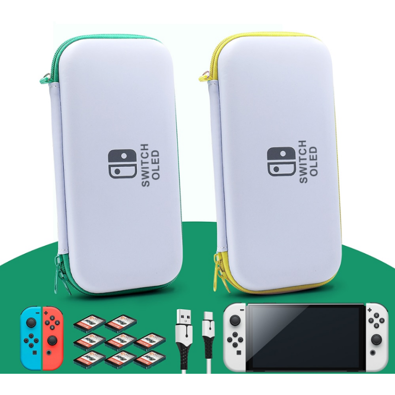 Суперкомплект Кейс + чохол + скло + 4 накладки для Nintendo Switch OLED Gray Суперкомплект Кейс + чохол + скло + 4 накладки для Nintendo Switch OLED Gray