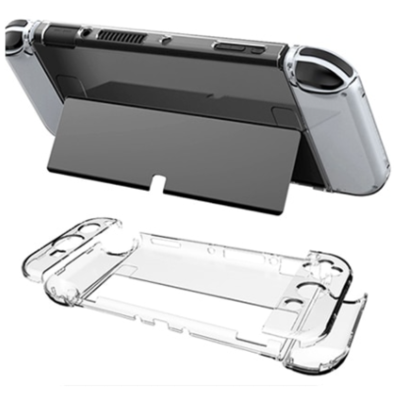 Суперкомплект Кейс + чохол + скло + 4 накладки для Nintendo Switch OLED Gray Суперкомплект Кейс + чохол + скло + 4 накладки для Nintendo Switch OLED Gray