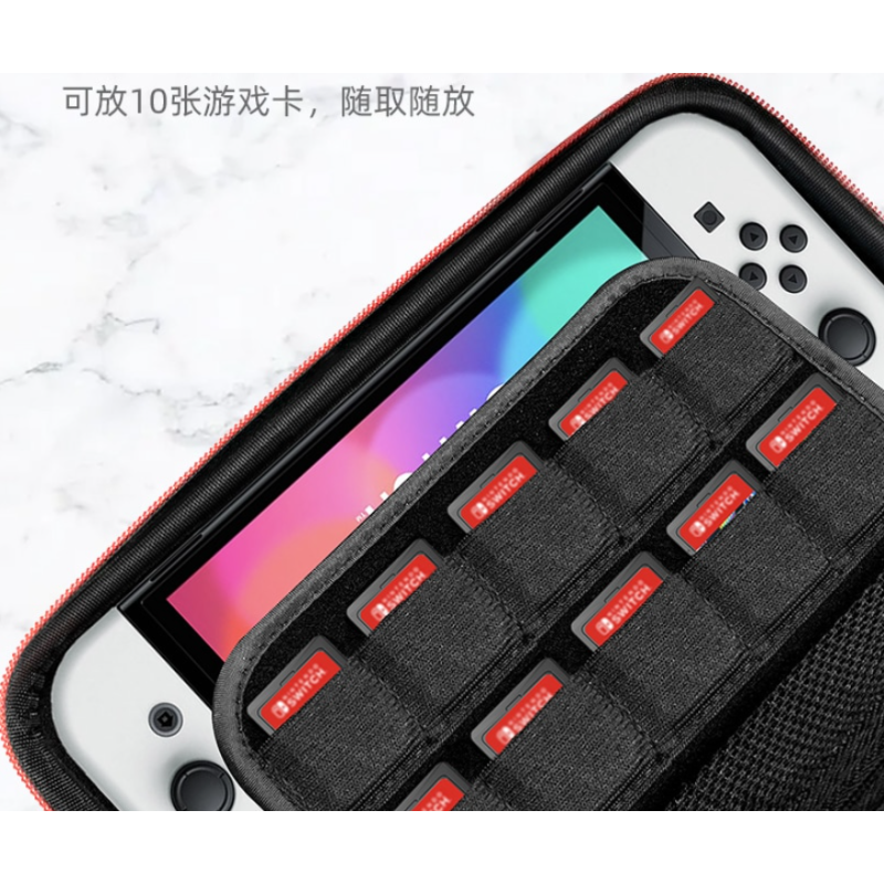 Тканинний чехол-кейс Хаifva з карабіном для Nintendo Switch / OLED Тканинний чехол-кейс Хаifva з карабіном для Nintendo Switch / OLED