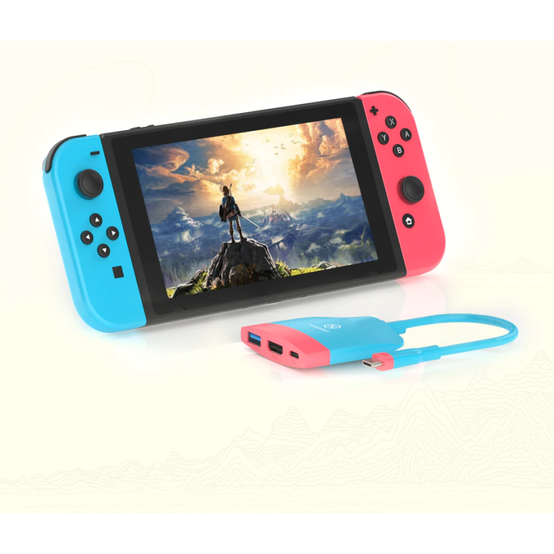 Type-C 3.1 — HDMI адаптер перехідник HAGIBIS USB Hub для Nintendo Switch / OLED White-Black Type-C 3.1 — HDMI адаптер перехідник HAGIBIS USB Hub для Nintendo Switch / OLED White-Black