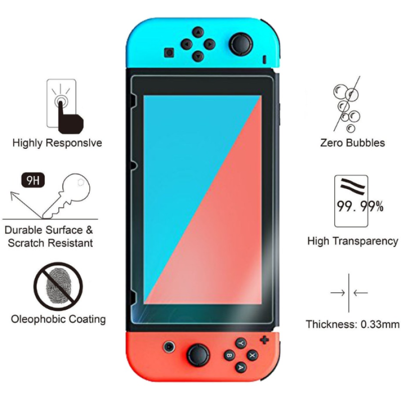 Загартоване захисне скло Ricoddaa для Nintendo Switch/ Є чохли Загартоване захисне скло Ricoddaa для Nintendo Switch/ Є чохли