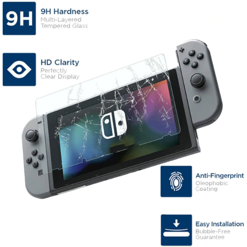 Загартоване захисне скло Ricoddaa для Nintendo Switch/ Є чохли Загартоване захисне скло Ricoddaa для Nintendo Switch/ Є чохли
