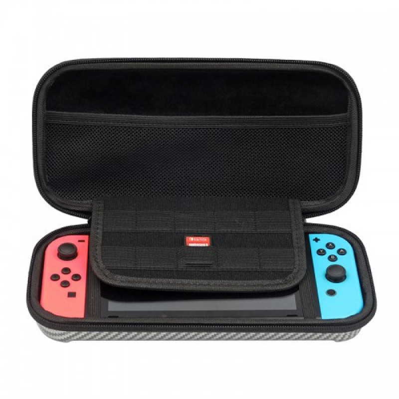 Жорсткий чохол кейс під карбон IPLAY для Nintendo Switch і Nintendo Switch OLED Black Жорсткий чохол кейс під карбон IPLAY для Nintendo Switch і Nintendo Switch OLED Black