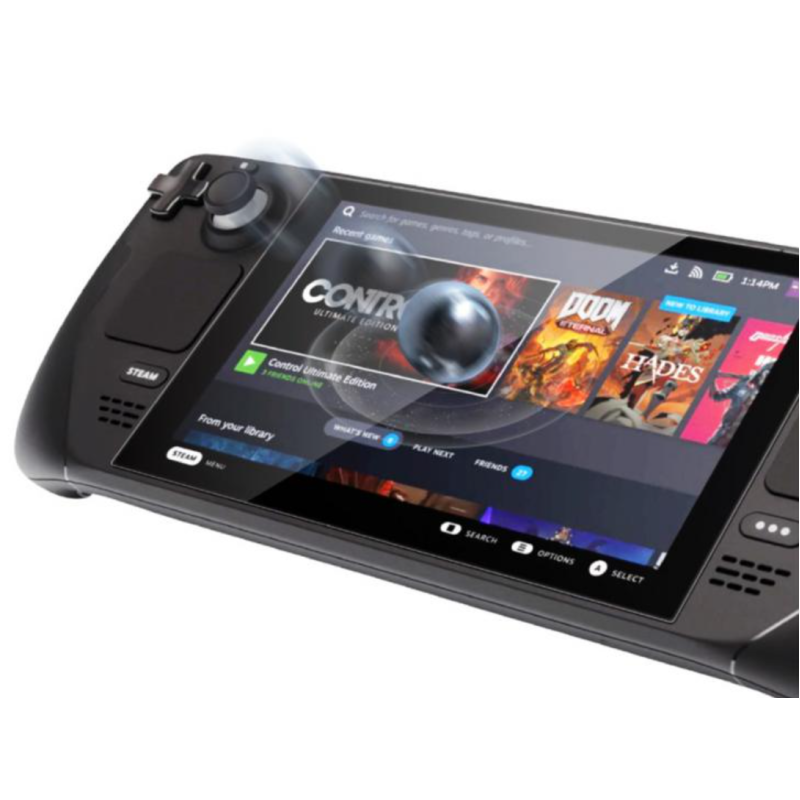 Загартоване захисне скло PGTECH для Steam Deck, OLED (BOX) Є чохли / Накладки на стики є Загартоване захисне скло PGTECH для Steam Deck, OLED (BOX) Є чохли / Накладки на стики є