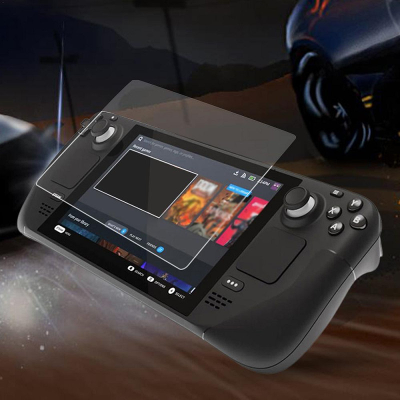 Загартоване захисне скло PGTECH для Steam Deck, OLED (BOX) Є чохли / Накладки на стики є Загартоване захисне скло PGTECH для Steam Deck, OLED (BOX) Є чохли / Накладки на стики є