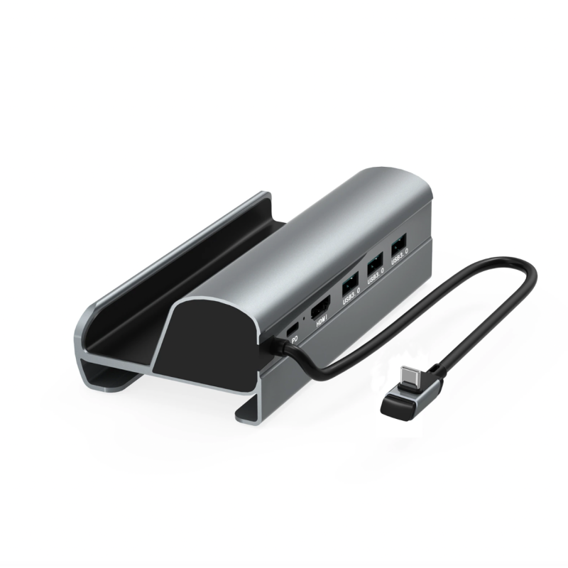 Док-станція 6 в 1 VKTECH HC86 для Steam Deck/Oled/MSI Claw Lenovo Legion Go LAN/HDMI/USB/Grey Док-станція 6 в 1 VKTECH HC86 для Steam Deck/Oled/MSI Claw Lenovo Legion Go LAN/HDMI/USB/Grey