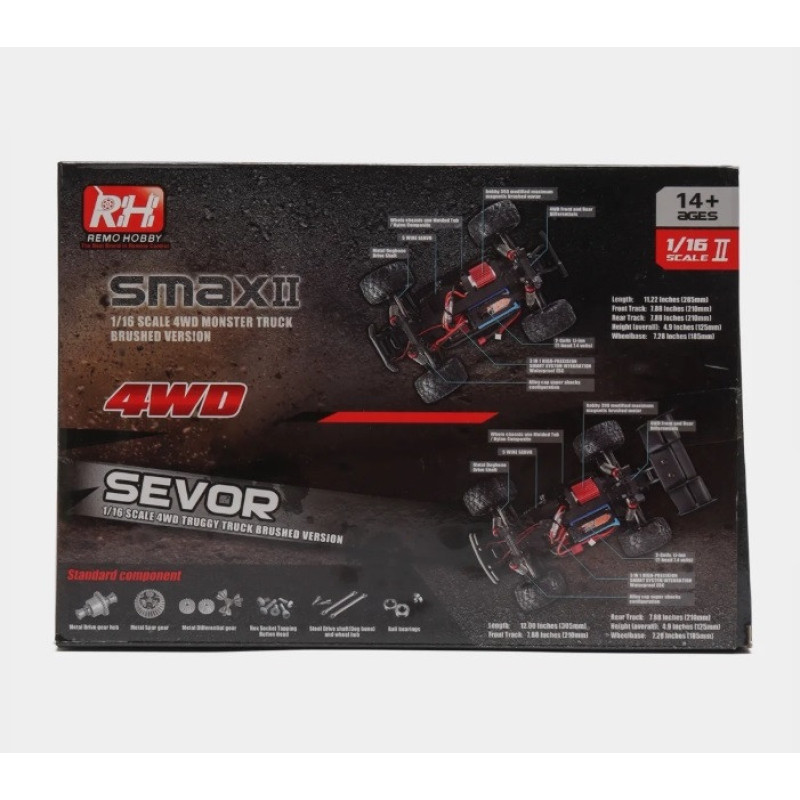 Машинка на радіокеруванні Remo Hobby 1631 S max 2 1/16 4WD Monster S Truck Blue Машинка на радіокеруванні Remo Hobby 1631 S max 2 1/16 4WD Monster S Truck Blue