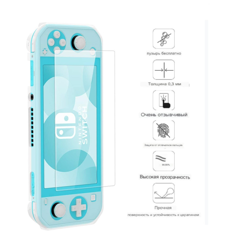 Загартоване захисне 9H скло HEYSTOP для Nintendo Switch Lite Загартоване захисне 9H скло HEYSTOP для Nintendo Switch Lite
