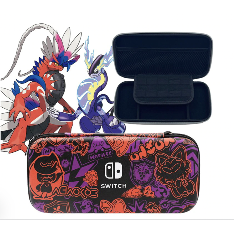 Захисний Travel комплект Pokemon Scarlet and Violet для NIntendo Switch / OLED сумка + чохол + накладки Захисний Travel комплект Pokemon Scarlet and Violet для NIntendo Switch / OLED сумка + чохол + накладки