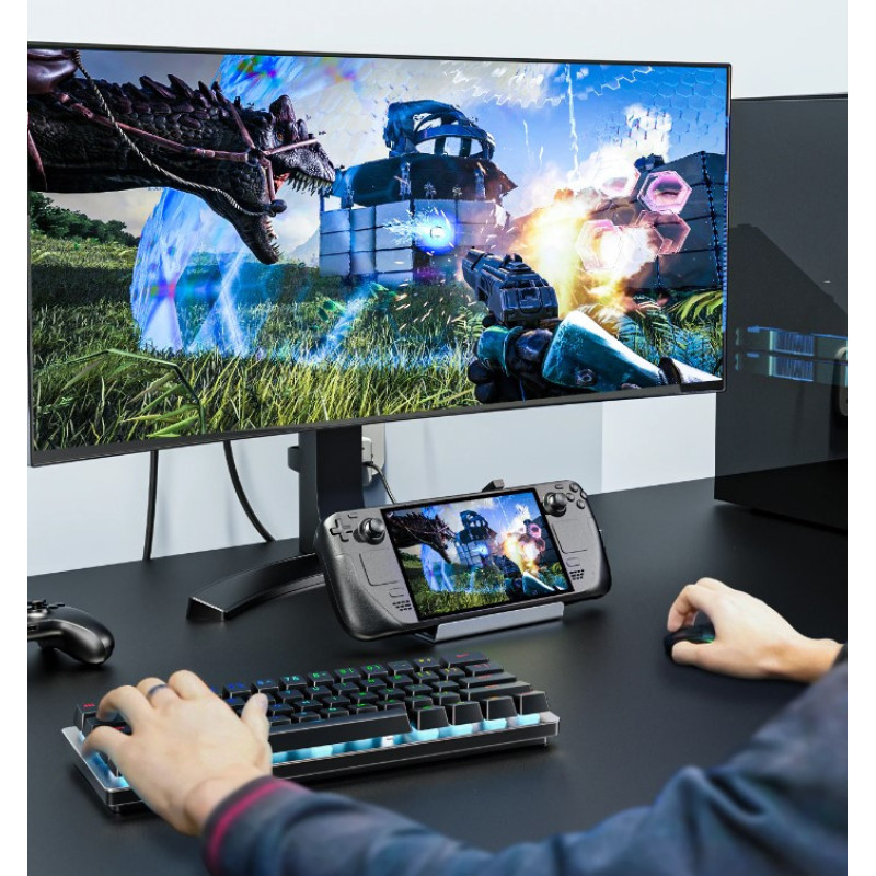Док-станція 6 в 1 Lemorele для Steam Deck / Steam Deck Oled, HDMI 4K 30Hz / 100w / x3 USB 2.0 / LAN Док-станція 6 в 1 Lemorele для Steam Deck / Steam Deck Oled, HDMI 4K 30Hz / 100w / x3 USB 2.0 / LAN